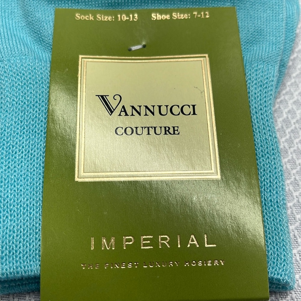 Mens Vannucci Couture Socks Solid Color Dress Casual Socks.

Deep Aqua